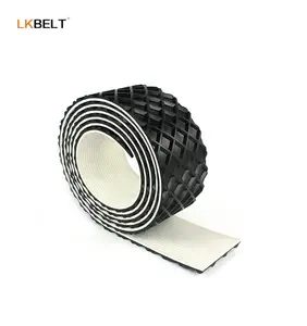 Rubber Conveyor Belt Manufacturers Rough Surface Grid Pattern PVC Conveyor Belts For Sander Machine