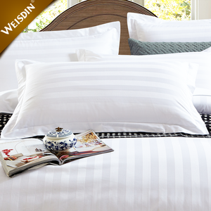 China <span class=keywords><strong>hotel</strong></span> forniture biancheria <span class=keywords><strong>tessile</strong></span> bianco <span class=keywords><strong>hotel</strong></span> di lusso raso della banda 100% cotone biancheria da letto set - Product Image 2