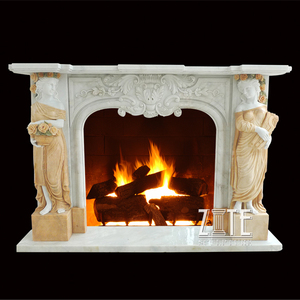 เตาผิงหินอ่อนจากประเทศจีนดีไซน์หินหรูหราคลาสสิกหรูหราสำหรับห้องนั่งเล่นติดตั้งแบบอิสระ - Product Image 3