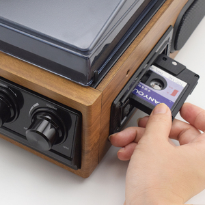 Doss — plateau d'enregistrement en vinyle LP, lecteur de <span class=keywords><strong>Cassette</strong></span> AM Radio FM, USB, SD, avec télécommande, haut-parleur intégré, auxiliaire - Product Image 4