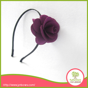 <span class=keywords><strong>rosa</strong></span> e viola raso e tessuto boutique floreale fascia per i bambini - Product Image 1