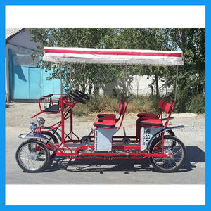 Conjunto <span class=keywords><strong>de</strong></span> cuatro Ruedas Playa Doble <span class=keywords><strong>4</strong></span> Persona Surrey Bicicleta con Asiento <span class=keywords><strong>de</strong></span> Bebé - Product Image 3