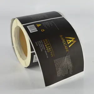 Etiqueta de adesivos de vinil personalizado do brilho do design para os produtos do cabelo