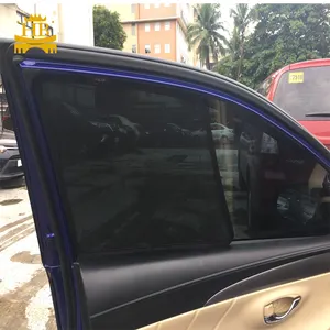 Guangzhou mesh customized magnetic car window curtain car sunshade for LEXUS 2019