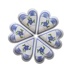 OEM Precio de placa de la torta de amor el día de <span class=keywords><strong>San</strong></span> Valentín de plástico estilo fiesta de cena corazón placa - Product Image 3