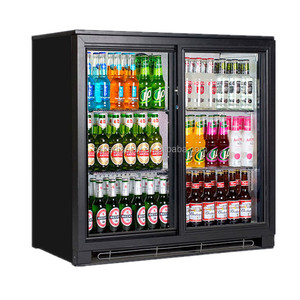 <strong>Double</strong> <strong>Doors</strong> Display Beer Cooler / Beer Bottle <strong>Refrigerator</strong> / Bar Fridge - Product Image 2