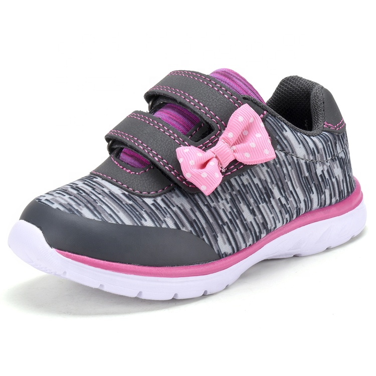 Легкая дышащая сетчатая подошва из ЭВА K19010, красивая детская обувь для девочек, беговые кроссовки по низкой цене