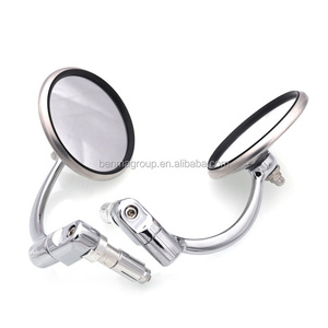 <span class=keywords><strong>Cafe</strong></span> <span class=keywords><strong>Racer</strong></span>-piezas para motocicleta, mango de acero inoxidable, extremo de barra, espejo giratorio de 360 grados - Product Image 5