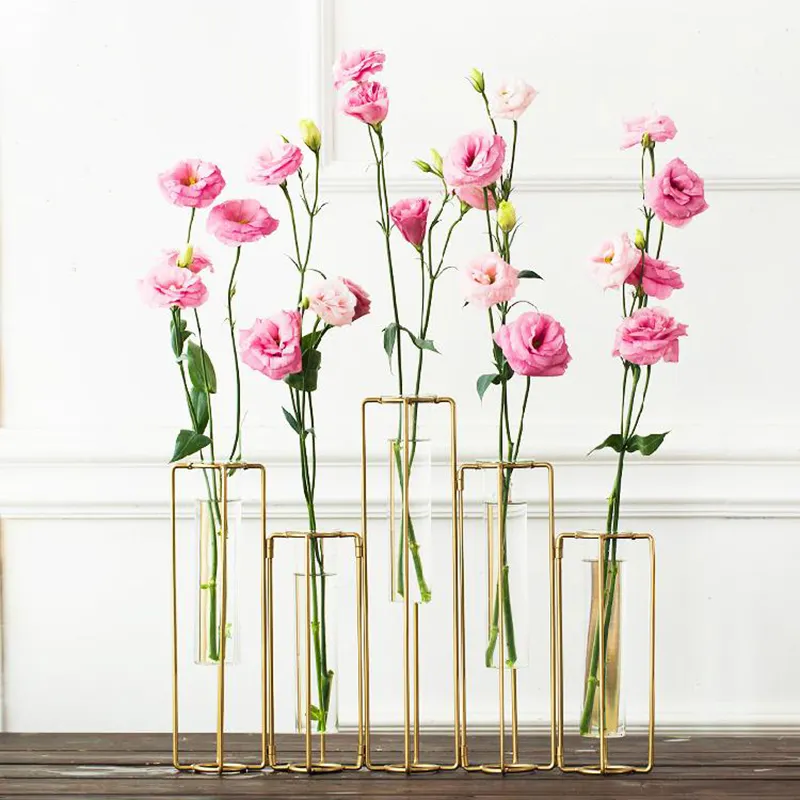 Креативная Европейская Пробирка для цветочной композиции, ваза для украшения гостиной