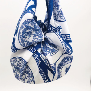 Tùy Chỉnh 100% Cotton In Khăn Tay Món Quà Nhật Bản Gói Furoshiki Hai Mặt Vải - Product Image 4