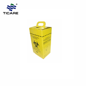 Paper Disposable Medical Safety Sharp Box For Hospital
