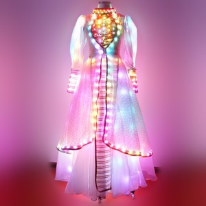 LED ballroom dance dress, vestidos de baile irlandés - Product Image 1