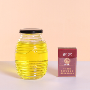 Bán Buôn Tùy Chỉnh Hình Dạng Tổ Ong Rõ Ràng Rỗng 500Ml Thủy Tinh Độc Đáo Mật Ong Lọ Có Nắp Đậy - Product Image 4