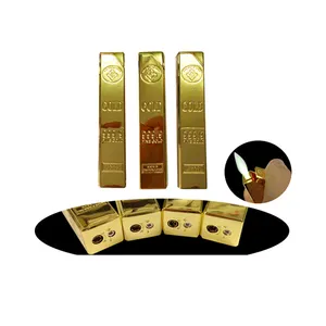 DB-766B Metalen Lange Slanke Gold Bar Vorm Lichter/Gas Navulbare Winddicht Lichter/Aangepaste Sigarettenaansteker