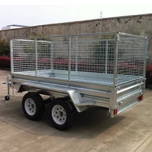 Haokai 12x5 tandem/dual poros kandang Trailer B125TC