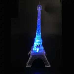 Mais Bela E Alta Qualidade 25 Centímetros RGB LED Piscando Torre Eiffel