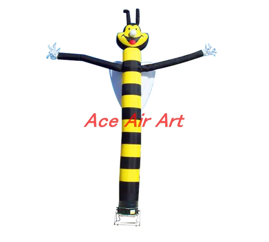 6H 20ftH inflatable Honeybee Air Dancer for advertising and decoration