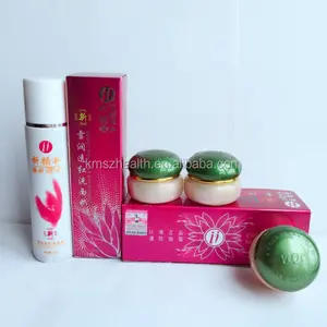 Free Shipping Natural Acne Dark Spot Removal Pearl Whitening And Spots Removing Yiqi Cream Green Cover