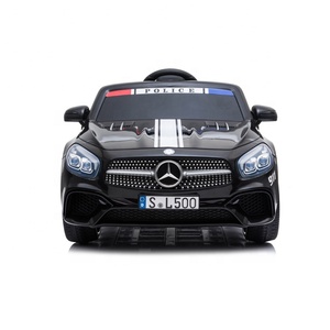 Auto Elettriche Giocattolo Mercedes Benz della Polizia con Licenza per Bambini, Auto Elettrica della Polizia Guidabile dai Bambini - Product Image 2