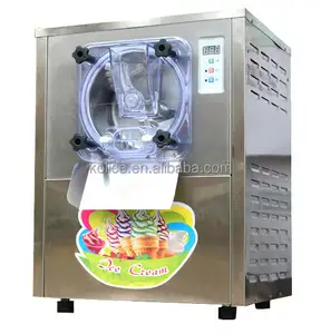Transferência gratuita para a Europa CE pequena mesa comercial máquina do creme de gelo duro/mini freezer lote/balcão gelato máquina