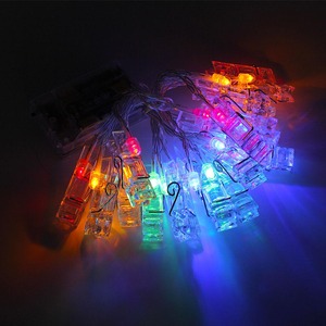 1.2m 10 LED <strong>Photo</strong> Peg <strong>Clip</strong> <strong>String</strong> <strong>Light</strong> for Hanging Pictures Party Room Wedding Decoration - Product Image 3