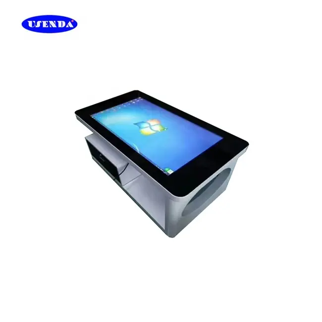 Soporte de suelo para mesa de centro de té interactivo, pantalla táctil inteligente de 32 pulgadas, a prueba de agua, máquina de exhibición de publicidad