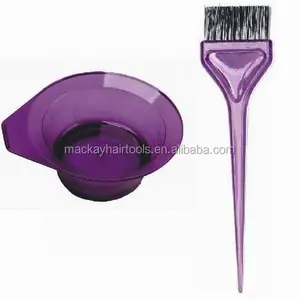 Salon gloss nylon hair dye coloring bowl with brush manufactory