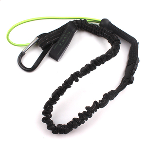 ツールリーシュ コイル式格納式バンジーコード ツール安全ランヤード アルミカラビナクリップ付き - Product Image 4