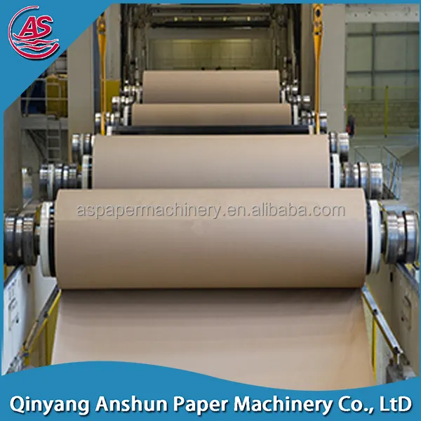 Original manufacturing waste paper recycling equipment/kraft paper making machine price