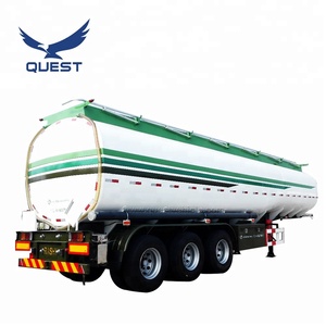 QUEST VEHICLE-remolque cisterna de aceite personalizado, tanque Semi remolque, camión de combustible, 55cbm, a la venta, África