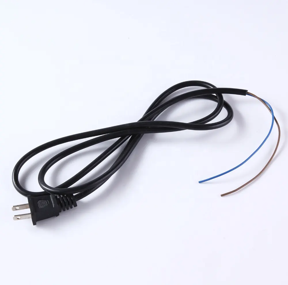 Flat iron heat resistant power cord with plug