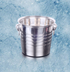 Cocina Bar Premium plata del acero inoxidable cubo de hielo, <span class=keywords><strong>3</strong></span>,5 L gran cubo de vino cerveza con Scoop - Product Image 2