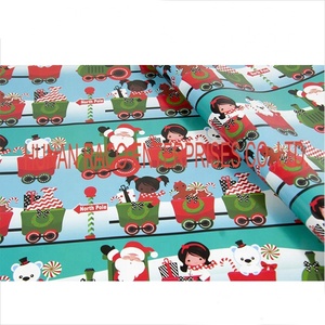 <span class=keywords><strong>Raco</strong></span> papel de regalo de Navidad de envolver impreso personalizado de papel brillante de papel de regalo - Product Image 1