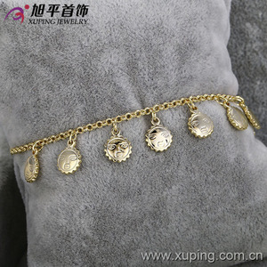 Luwu — bracelet à breloques en or 14k, bijoux moulants, à la mode, excellente qualité, collection 73011 - Product Image 4