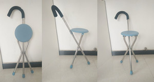 Old People Folding Stool <strong>Walking</strong> Stick <strong>With</strong> Chair Function <strong>Walking</strong> <strong>Aids</strong> <strong>Seat</strong> Sticks <strong>Walking</strong> <strong>Seat</strong> Cane - Product Image 3