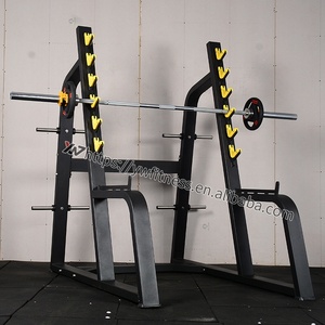 Wholesale Gym Strength Equipment Plate Loaded <strong>Squat</strong> Rack - Heavy Duty Power <strong>Cage</strong> for Weightlifting &amp; Training - Product Image 4