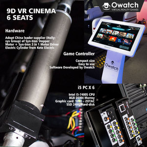 Owatch 2 k lunettes 9D <span class=keywords><strong>VR</strong></span> <span class=keywords><strong>film</strong></span> simulateur 6 sièges cinéma 9d <span class=keywords><strong>vr</strong></span> chaise <span class=keywords><strong>pour</strong></span> commercial - Product Image 6