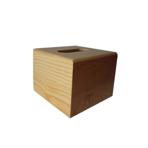 Durable en bois contenant vide tissue paper box pour voiture - Product Image 2
