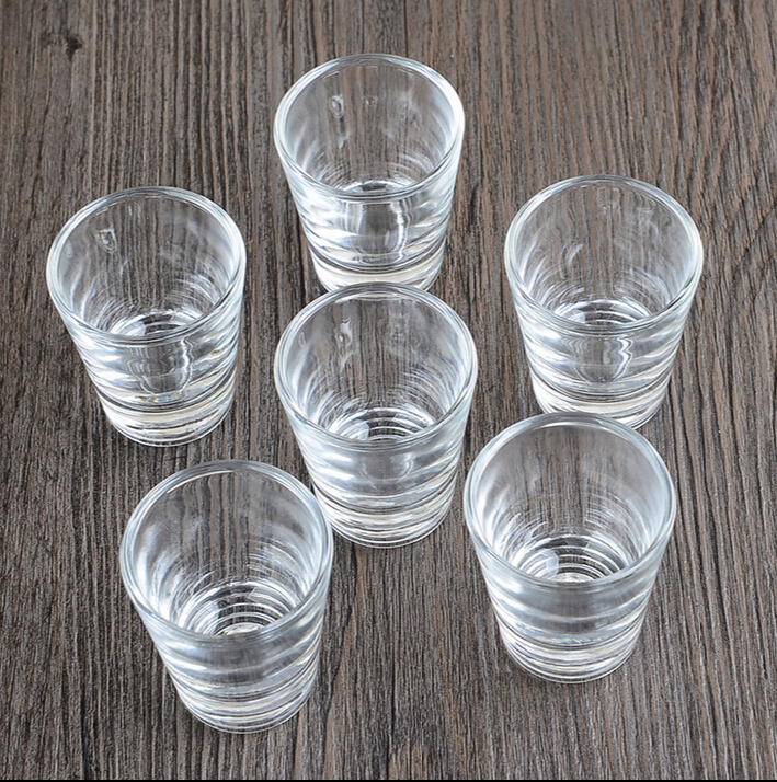 30ml mini wine glass shot glass food grade clear OEM shot glass cups