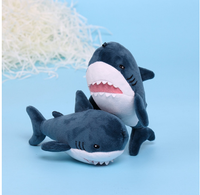 Porte-clés en peluche de requin, mignon, jouets, poupée en peluche de baleine de dessin animé, sac à dos, porte-clés, sac, pendentif, cadeaux pour enfants