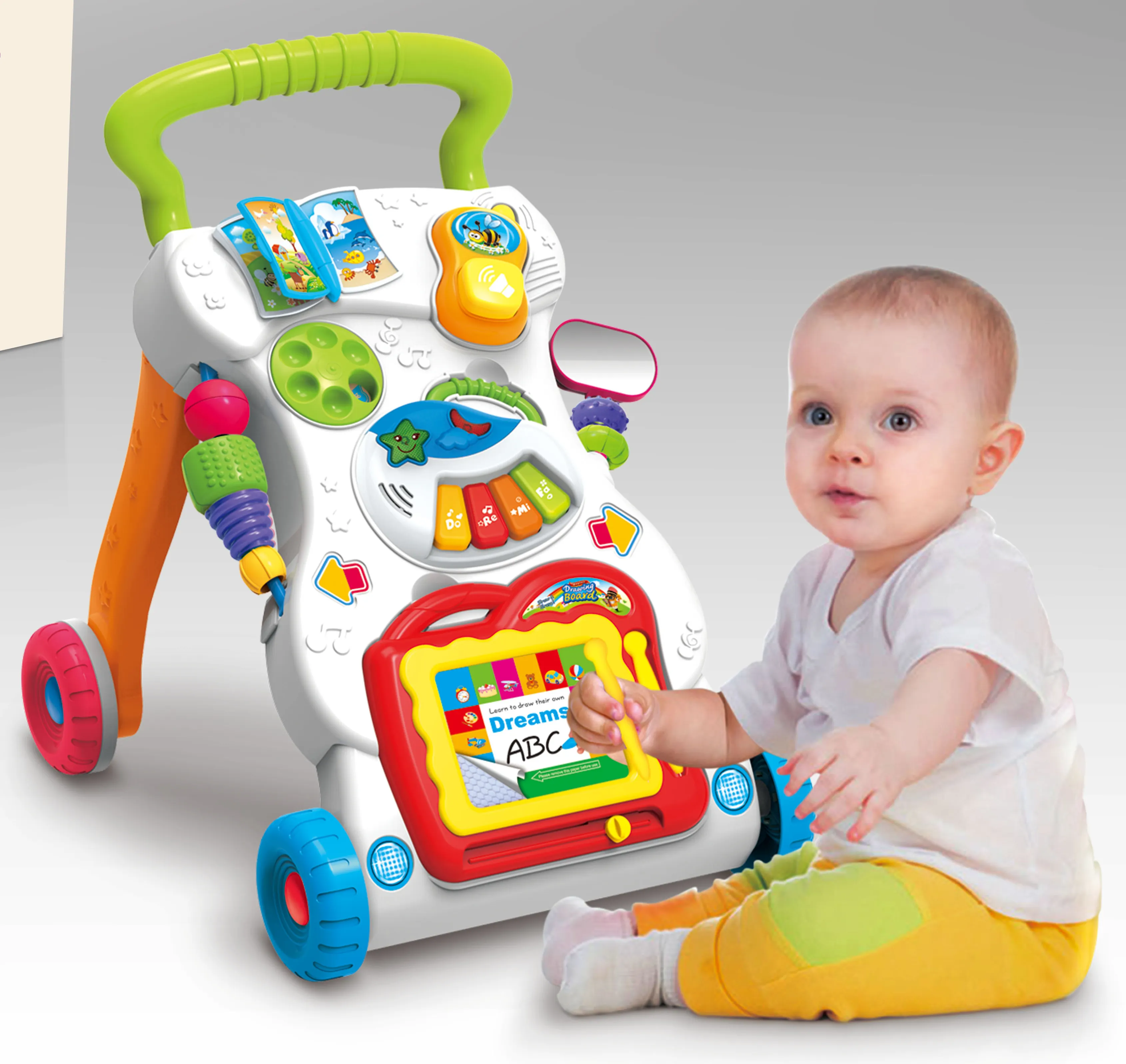 Yüksek kaliteli bebek oyuncak müzik eğitici oyuncak bebek için eğitici oyuncak ile BSCI, EN71, EN62115