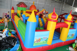 Nouvelle conception de petit trampoline gonflable, Fun City gonflable avec ours <span class=keywords><strong>Boonie</strong></span> pour enfants - Product Image 4