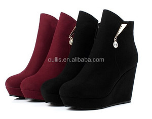 Newest Styles <strong>Wedge</strong> Designs Haldf <strong>Boots</strong> CP6700 - Product Image 3