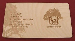 Carte de visite flexible en bois gravé, cartes de visite - Product Image 5