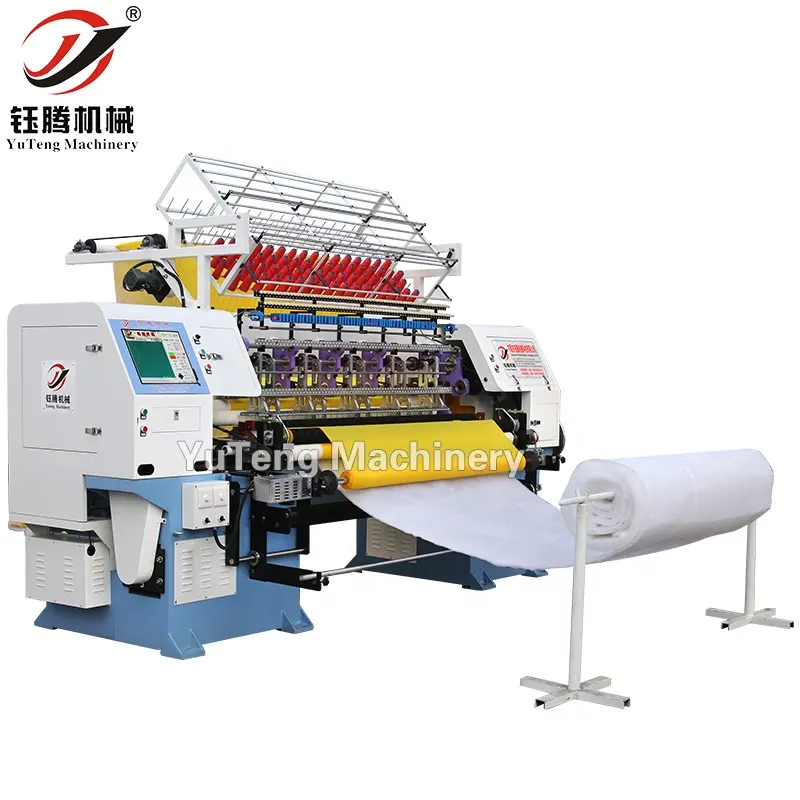YuTeng آلة خياطة اللحف بإبر متعددة ، محوسبة خياطة مغلقة آلة خياطة اللحف بإبر متعددة