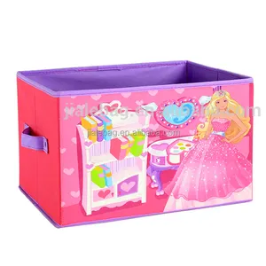 Boîte de rangement décorative en carton pour jouets d'enfants