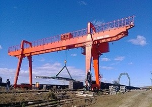 קורת כפולה מיכל מעלית gantry מנוף עם נייד חיצוני עגלת 10T 125T טון המחיר הטוב ביותר - Product Image 6