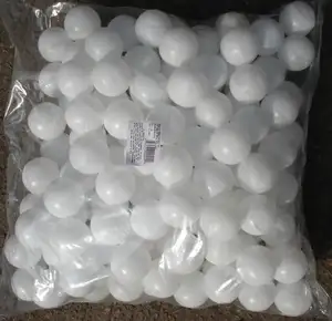 40mm Bier Pong Custom ized PMS Farbe Kunststoff Bulk verpackt Glänzend weiß Tischtennis ball