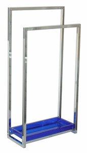 Bathroom <b>Standing</b> Simple Double Metal <b>Towel</b> <b>Rail</b> Rack - Product Image 4