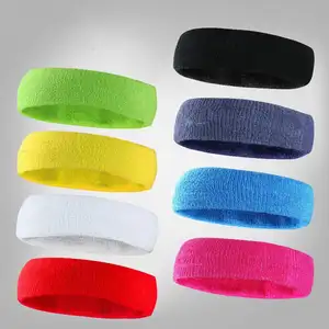 Groothandel Zweetabsorberende Hoofdband Katoen Fitness Head Band Voor Vrouwen Man